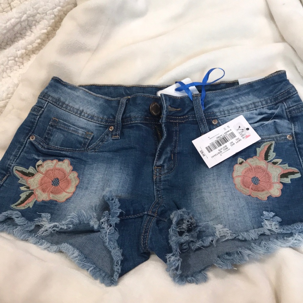 Denim jean shorts